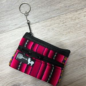 🌸 Peru souvenir purse keychain.  New